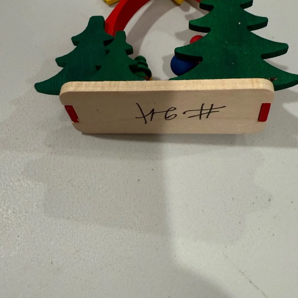 Ulbricht Festive Santa Ornament - Red, Green, Yellow